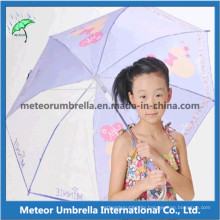 Fabric and Plastic Canopy with Printing Beautiful Design Kids Umbrella